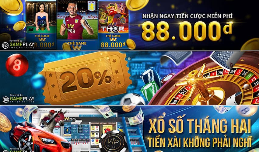 Chơi Casino online nhận thưởng đến 20%